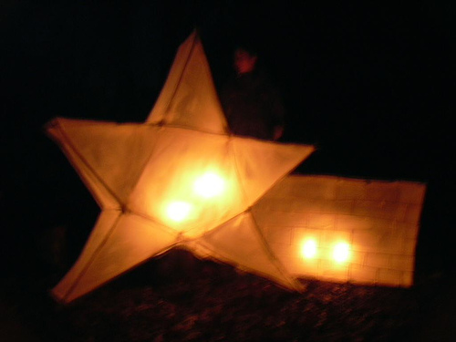 sky lantern star